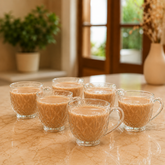 Clear Glass Cup Set – 217ml (Set of 6)