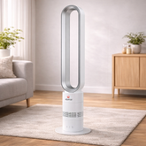 Alpina SF-5000 Electric Bladeless Fan | BLDC Motor, 10-Speed Quiet Cooling with Remote & Timer – 100–140V - Habitt