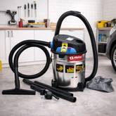 Alpina SF-20-SB Wet & Dry Vacuum Cleaner – Heavy-Duty Stainless Steel Drum, Powerful Multipurpose Cleaning System - Habitt