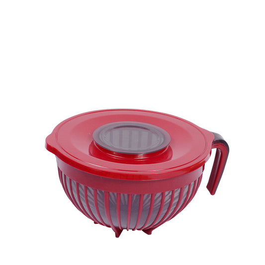 1pc Large Mixing & Strainer Bowl with Handle (Assorted)  – 1800ml Multi-Purpose Kitchen Colander (Coffee Brown, Red, Green, white)