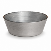 Medium Round Grey Dessert Bowl – Modern Textured Serving Bowl - Habitt