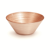 Large Round Copper Salad Bowl – Textured Serving Bowl - Habitt