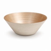 Large Round Golden Salad Bowl – Elegant Serving Bowl - Habitt