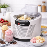 Alpina SF-3010 Ice Cream Maker with Built-In Compressor – 150W, Rapid Freezing, -35°C Cooling, 750 ml Capacity - Habitt