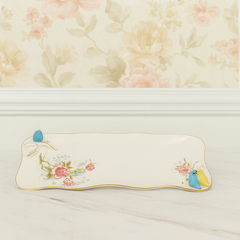 Luxury Bird Tray – ANGELA Collection | 13 Inch Rectangular Tray (BRD-285)