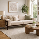 Oaklin 2 & 3 Seater Sofa Set – Modern Upholstered Fabric Sofa with Solid Wood Frame for Living Room - Habitt