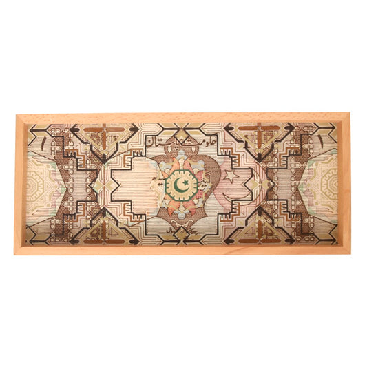 Rectangular Wood Thrush Tray – 8x19 Inch Decorative Wooden Serving Tray