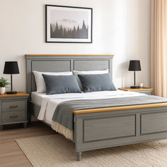 Patrick N King Size Bed with 2 Side Tables