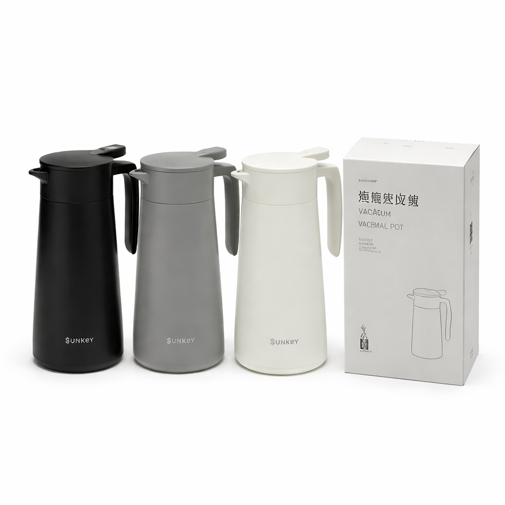 Stainless Steel Vacuum Flask 880ML – Insulated Thermal Coffee & Tea Pot - Habitt
