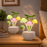 1 Pc LED Flower Lamp | Decorative USB Night Light for Bedroom & Home Décor - Habitt
