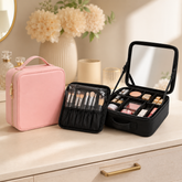 Cosmetic Bag with LED Light and Mirror