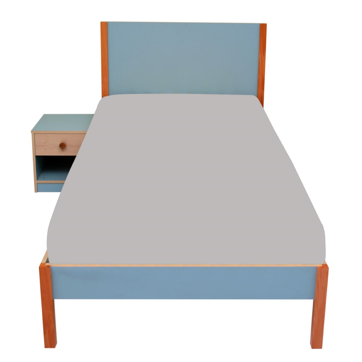 Leo Bundle (Bed, side table, Dresser & Wardrobe)