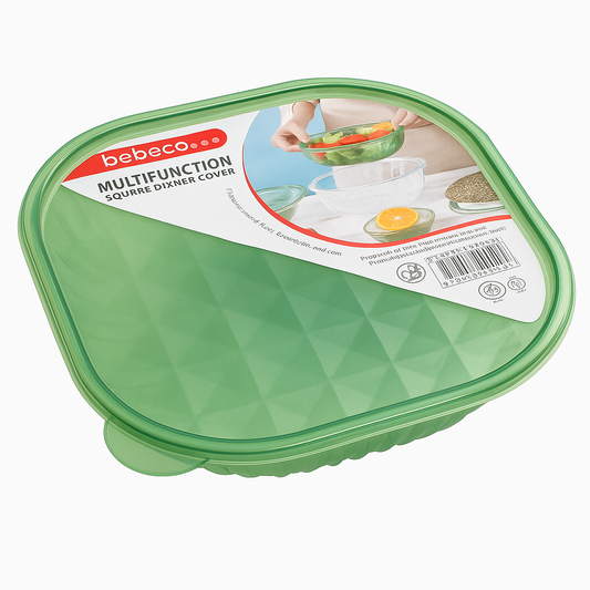 Large Plastic Storage Box with Lid – Green