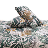 Multi Leafy Double Quilt Cover 90x96" Cotton - Habitt