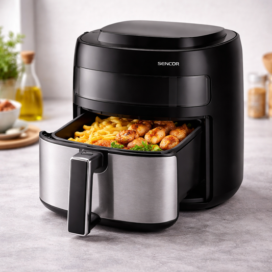 Sencor SFR5010BK Vita Fryer – 5 L Oil-Free Digital Air Fryer with LED Display & Touch Controls, 1500 W - Habitt