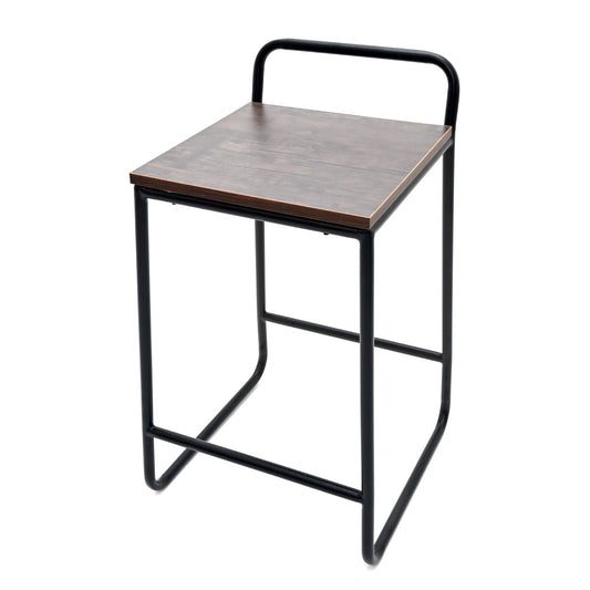 Stella Stool with Black Metal