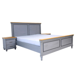 Patrick N King Size Bed with 2 Side Tables