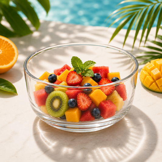 pack of 3 Clear Glass Bowl Set – 640 ml Multi-Purpose Kitchen & Serving Bowls