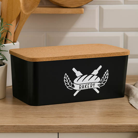 Dove Bread Box with Wood Top – Premium Bread Storage Container for Freshness & Style