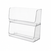 Large Acrylic Stackable Storage Basket – Clear Multi-Purpose Organizer for Kitchen, Pantry & Home Shelves (Small/Large) - Habitt