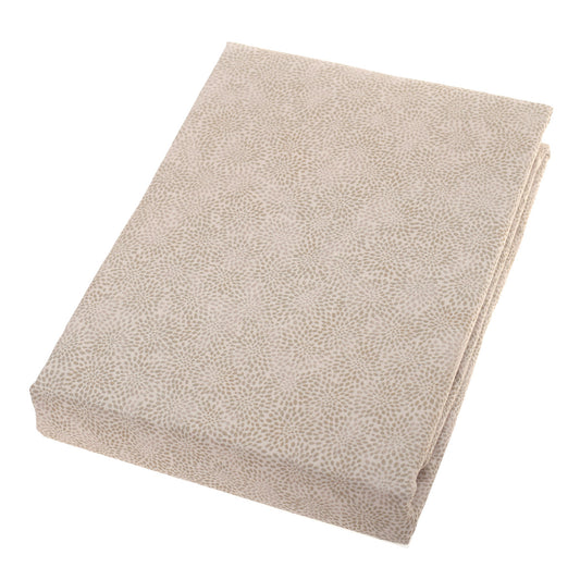 Double Bed Sheet Percale Beige 96X102" Digital Print