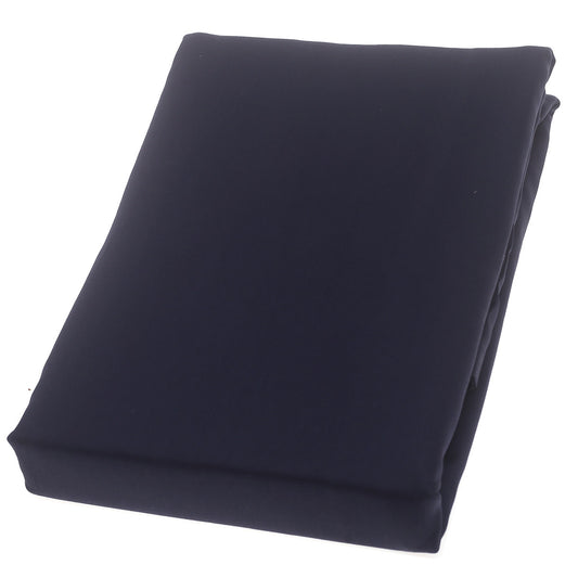 Double Bed Sheet Satin Navy Blue 96X102" Dyed