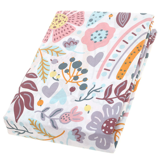 Flora Gum Double Bed Sheet – 96x102" | 100% Cotton Comfort