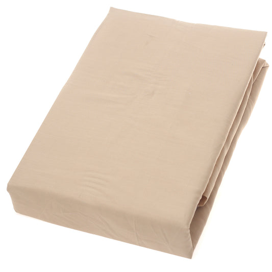 Khaki Double Fitted Sheet – 72x78" | Percale Cotton