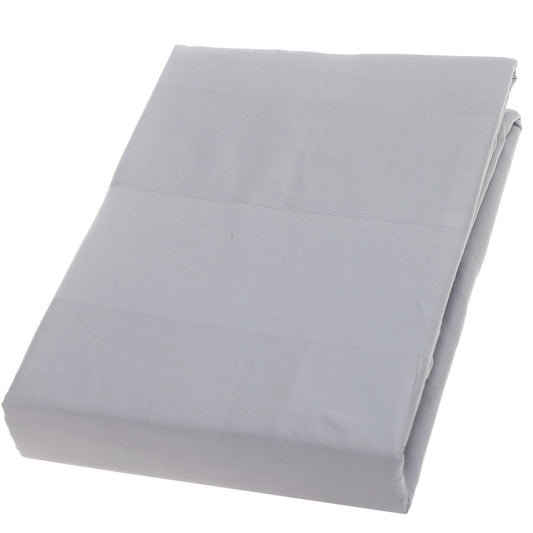 Silver Stripe Satin Dyed Double Bed Sheet – 96x102" | Satin Finish