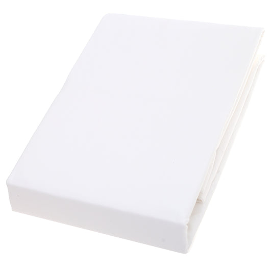 White Dyed Double Bed Sheet – 96x102" | Percale Cotton