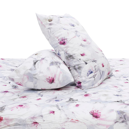 Multi Florals Double Bedding Set – 6 Pieces