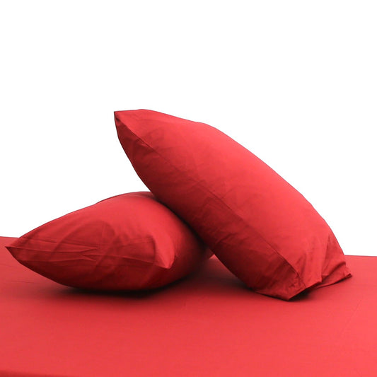 Red Dyed Double Bed Sheet – 96x102"