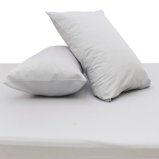 Grey Dyed Double Bed Sheet 96x102" – Dyed Percale