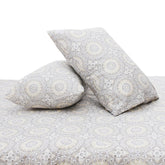 Grey Circles Double Quilt Cover 90x96" – Rotary Printing Percale - Habitt