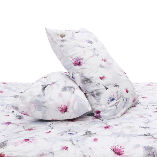 Multi Florals Double Quilt Cover 90x96" – Rotary Printing Satin