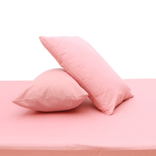 T-Pink Dyed Double Bed Sheet 96x102" – Dyed Percale