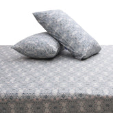 Azure Blue Double Bed Sheet – 96 x 102 Inches | Elegant Patterned Design, Soft Finish & Premium Comfort - Habitt