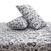 Silver Lining Double Bed Sheet – 96x102 Inches | Soft Printed Cotton Bedsheet - Habitt