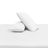 Premium Double Bed Sheet 96x102" – White Dyed Cotton | Soft, Elegant & Classic Bedding Set - Habitt