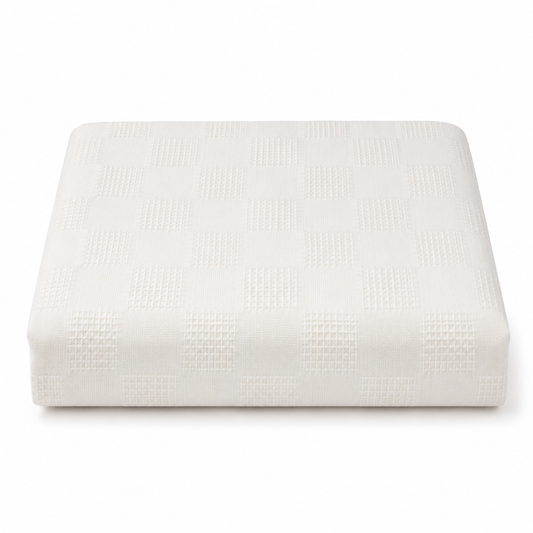 Sandshell Plain Woven Grey Winter Bedcover 94 x 102 Inches Mehr | Textured Double Bed Cover