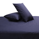 Blue Thin-Stripe Solid Dyed Double Bedding Set – 6 Pieces - Habitt
