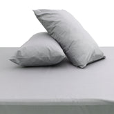 Beige Big-Stripe Solid Dyed Double Bed Sheet – 96x102" - Habitt