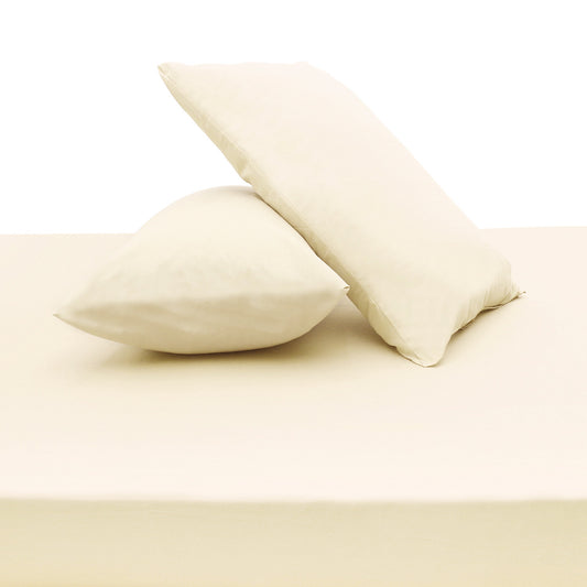 Light Beige Satin Double Bed Sheet – 96x102"