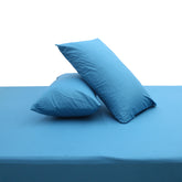 Silver Grey PC Dyed Double Bed Sheet – 96x102" - Habitt