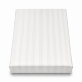 White Satin Stripe Double Bed Sheet 96 × 102 Inch | White Satin Bed Sheet for Double Bed | Elegant Stripe Satin Bedsheet
