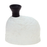 Ceramic Vase M Black & White 9 X 5.25 X 9 inch TYX-051 - Habitt