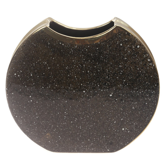 Ceramic Vase S Gold & Green 10 X 3 X 6 Inch TYX-012