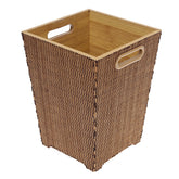 Trash Bin Natural 8.5 X 8.5 X 11.5 Inch XJ-004 - Habitt