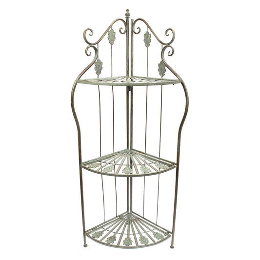 3 Step Corner Rack Antique 14 X 47 Inch Hx-07