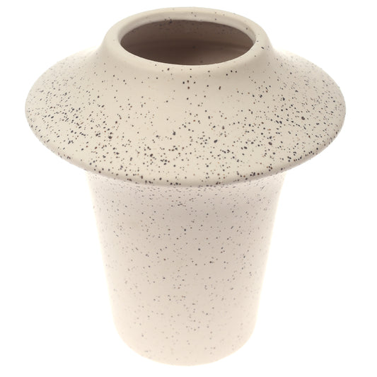 Ceramic Vase White 8.5 X 8.5 X 10.5 Inch L489 / TYX-05